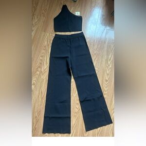 FREE PEOPLE Knit Pants and Top Set